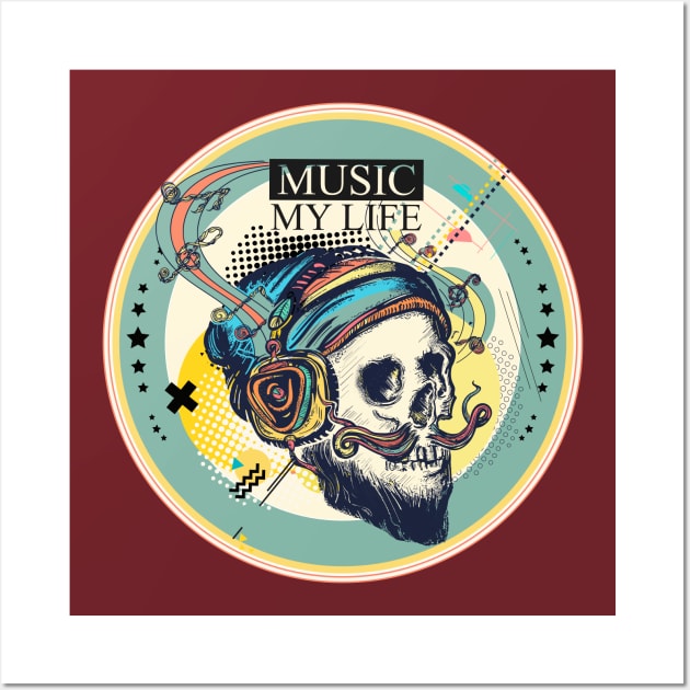 Music My Life Wall Art by MSC.Design